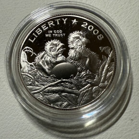 2008-S Bald Eagle Commemorative Half Dollar Proof w/COA Box - Picture 4 of 9